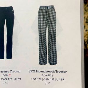 CAbi Houndstooth trousers